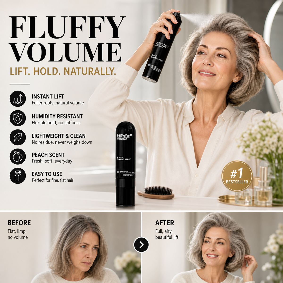 Fluffy Hair Shaping Spray