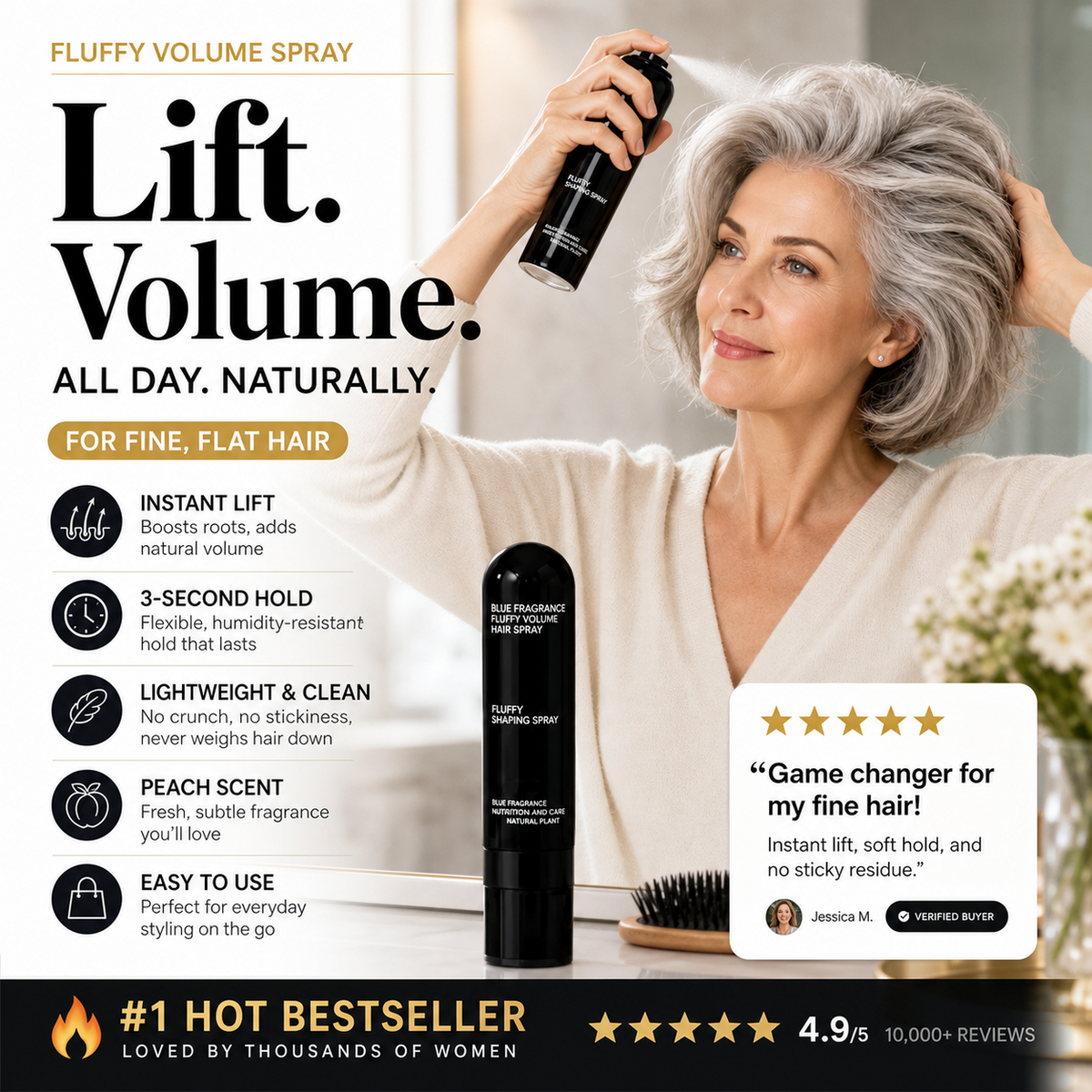 Fluffy Hair Shaping Spray