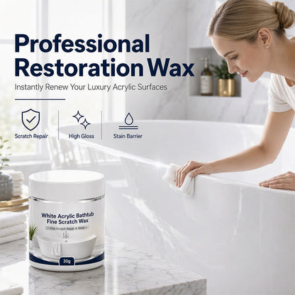 White Acrylic Bathtub Fine Scratch Wax