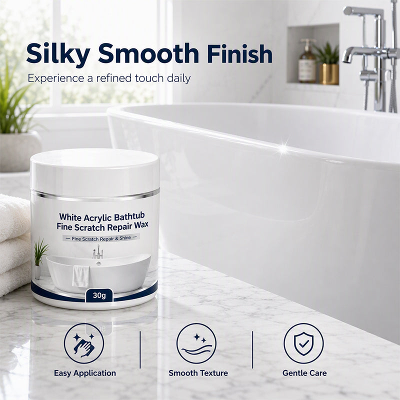 White Acrylic Bathtub Fine Scratch Wax