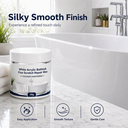 White Acrylic Bathtub Fine Scratch Wax