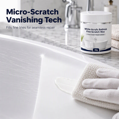White Acrylic Bathtub Fine Scratch Wax